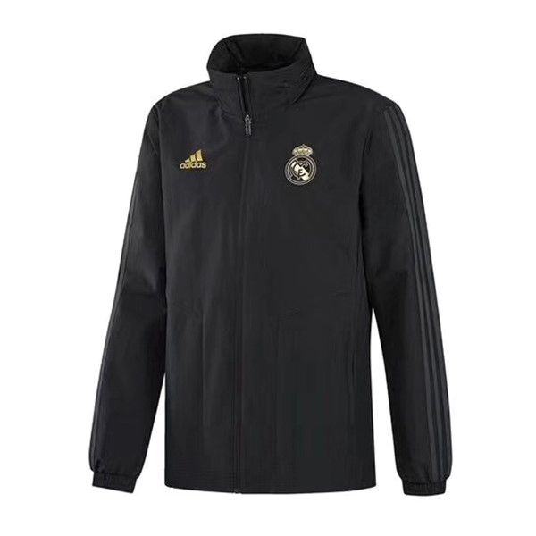 Windjacke Real Madrid 2019-20 Schwarz Gelb Fussballtrikots Günstig